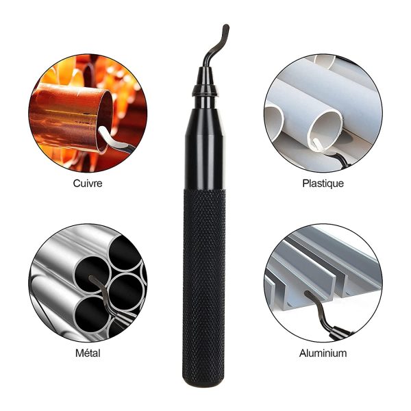 SHANQIAN Outils D'ébavurage avec Poignée Aluminium, 140mm Stylo Ebavureur avec 15 Lames Ebavureur de Rechange, Ebavureur pour l'impression 3D/ Ebavureur Plastique/Ebavureur Metal/Ebavureur Cuivre – Image 6