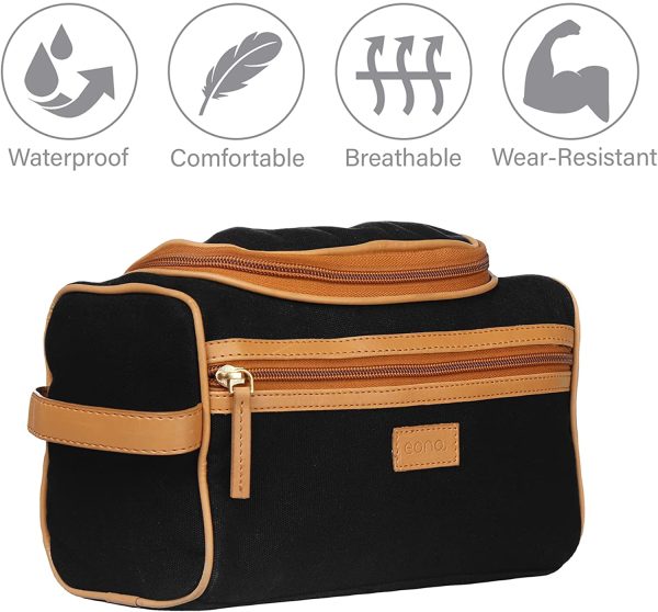 Eono by Amazon Trousse de toilette de voyage pour homme ??Sac de toilette à suspendre pour voyage, trousse de maquillage, trousse de rasage ??Grande capacité portable – Image 4