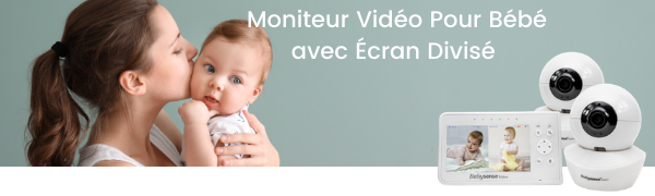 Moniteur Vidéo Pour Bébé avec Écran Divisé