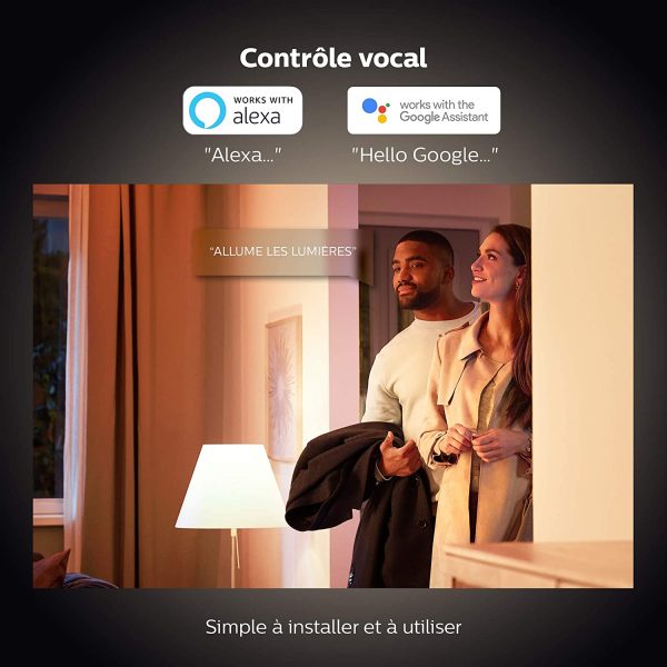 Philips Hue Ampoule LED Connectée White GU10 Compatible Bluetooth, Fonctionne avec Alexa – Image 6