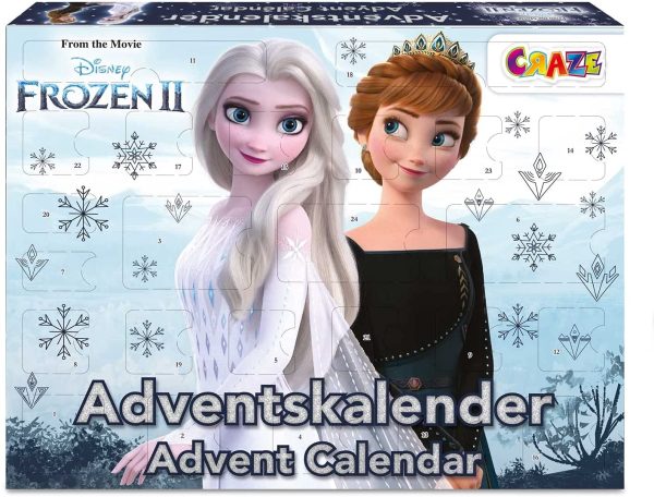 CRAZE Calendrier de l'Avent 2021 Disney La Reine des Neiges 2 Calendrier de Noël Enfant Frozen 2 Jouet Fille & Garçon et Fournitures Scolaires 31247 Multicolour – Image 9