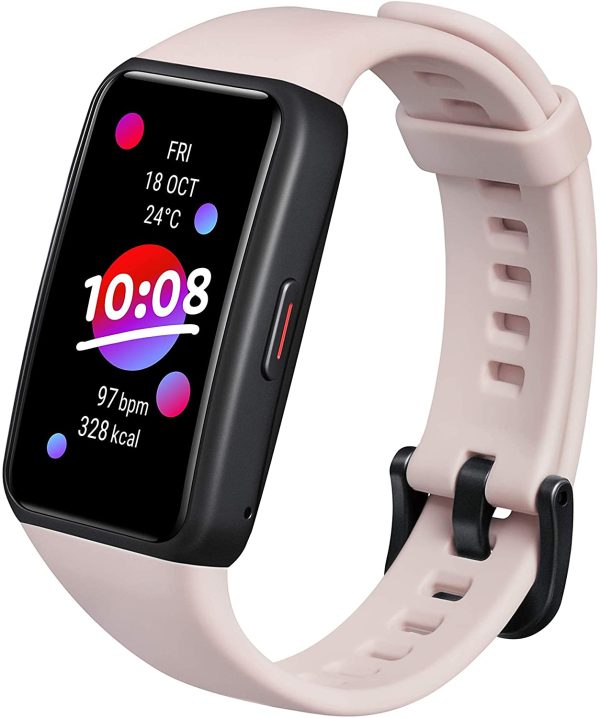 HONOR Band 6 ??Bracelet connecté ??Ecran AMOLED 1.47" ??Suivi SPO2 - Moniteur de fréquence Cardiaque et de Stress ??Suivi du Sommeil ??Rose – Image 2