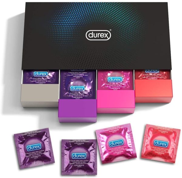 Durex - Coffret Plaisir de 40 Préservatifs  ??Plaisirs Variés ??Boîte Design – Image 6