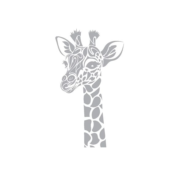 Girafe en flex thermocollant : Différentes Couleurs – Image 2