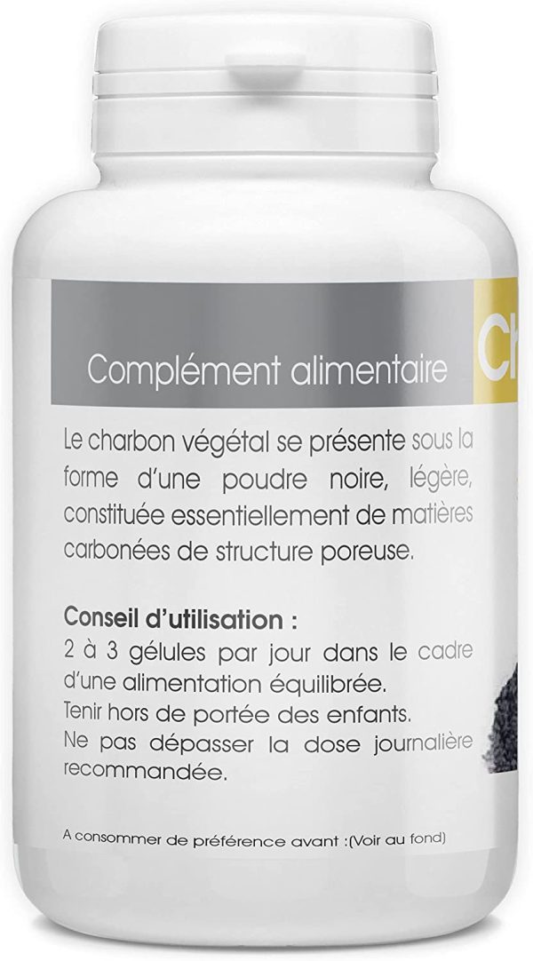 Charbon Végétal Activé - 230 mg - 200 gélules – Image 3