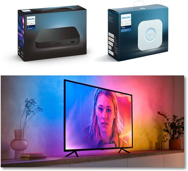 PHILIPS HUE - BANDE DE LEDS À GRADIENT DE TEINTE RÉALISÉE POUR LA TÉLÉVISION 55 POUCES – Image 8