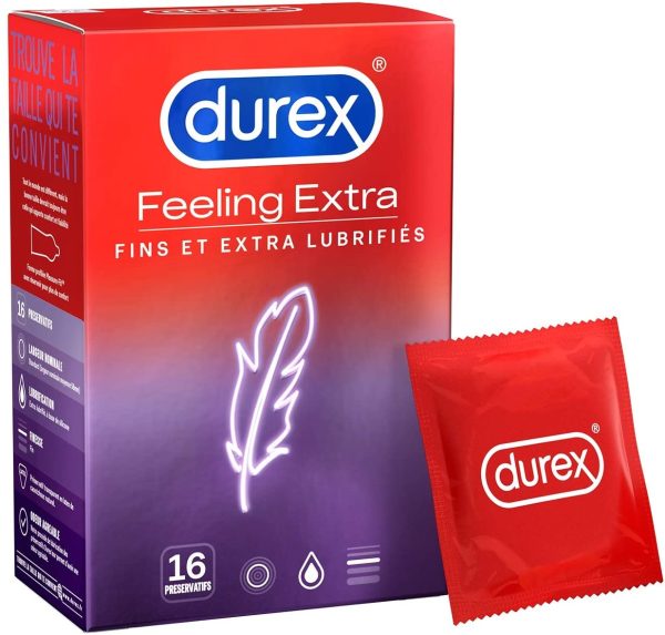 Durex - Préservatifs  - 16 Preservatifs Fins et Extra Lubrifiés – Image 3