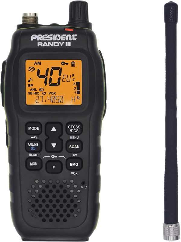 Président Randy-III Am/FM walkie CB 27 Batterie Lithium 1800 mAh – Image 7