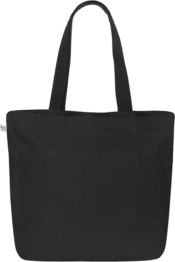 Eco Right Grand sac fourre-tout à fermeture éclair, sac a main femmes, sac cabas tissu femme, Sac Shopping, sac femme plage, Sac fourre-tout en toile