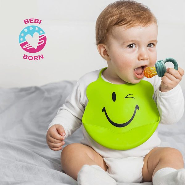 BEBI BORN Tetine Grignoteuse Bebe, Grignoteuse Bébé + 3 Tailles de Tétines silicone sans BPA pour enfants de 3 à 24 mois, Diversification Alimentaire Bébé, Anneau de Dentition (Boite Rangement inclus) – Image 7