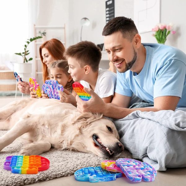 Pop IT Among us Cadeau Enfant | Fidget Toy Pop Bubble en Silicone -Lutte Contre Le Stress et l’anxiété- Idéal pour la Concentration et Ses capacités sensorielles (Among US) – Image 3