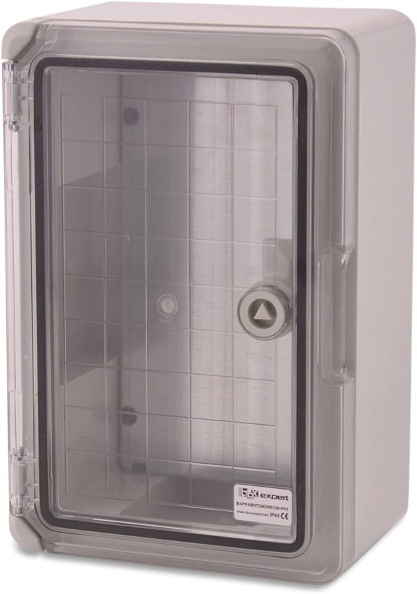 Boîtier en plastique ABS Armoire de contrôle de flotte IP65 gris/transparent (ABS, 300x200x130mm avec porte transparente) – Image 7