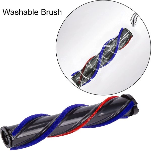 Brosse Rotative Motorisée Électrique Turbo compatible pour Dyson V7 V8 V10 Dégagement Rapide avec Rouleau Poils Durs pour Parquet avec Lumière LED Automatique (N'EST PAS COMPATIBLE POUR V11) – Image 4