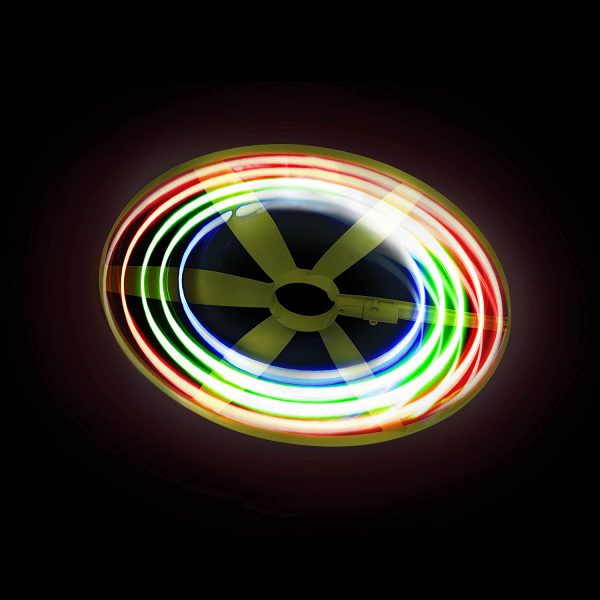 Battat-BX1592Z Disque Volant Lumineux avec Lanceur-Light-Up Disc-Oh Flyers ??pour Enfants de 3 Ans et Plus, BX1592Z, Multicolore – Image 2