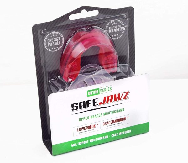 SAFEJAWZ Sport Protège-Dents pour Appareil Orthodontique. Protection intégrale pour Tous Les Sports, notamment Le Rugby, MMA, Hockey, Les Arts Martiaux et la Boxe (Rose Glace) – Image 4