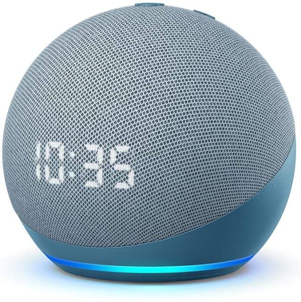 Echo Dot (4e génération), Enceinte connectée avec horloge et Alexa, Bleu-gris – Image 4