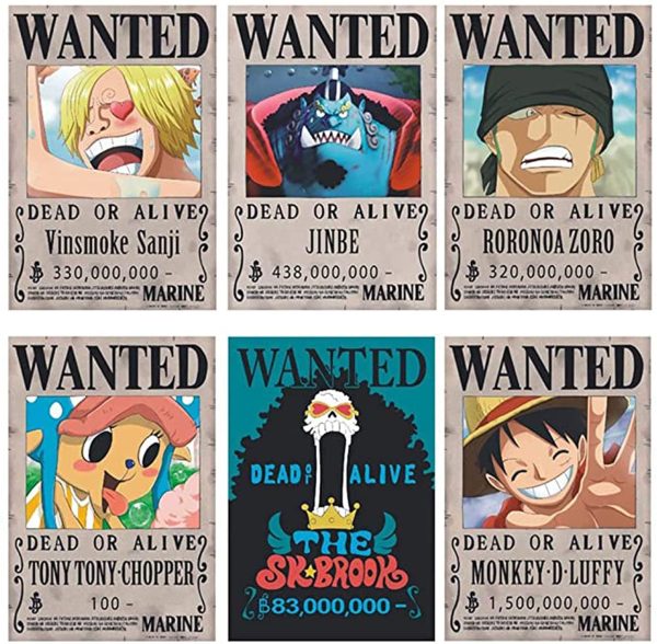 Wanted Posters 28,5 cm × 19,5 cm, Poster Manga Nouvelle édition Affiche Papier Kraft, Lot de 24 – Image 8