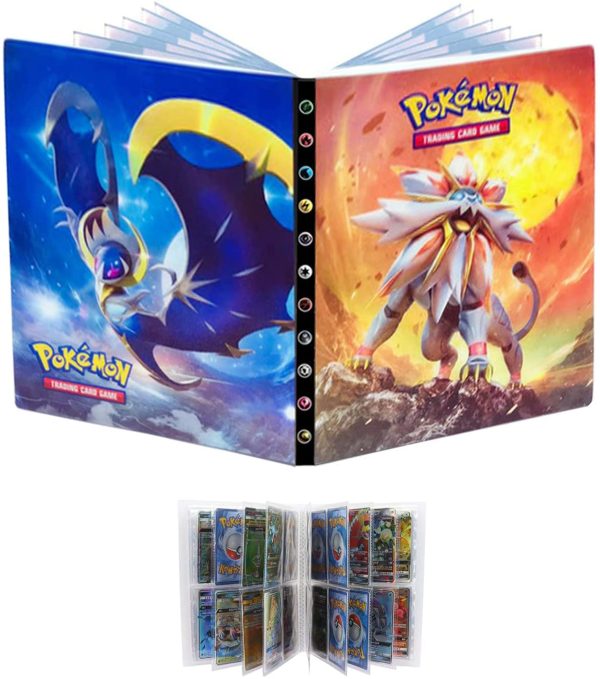 ESOOR Pokémon Carte Album, Pokémon Cartes Titulaire, Pokémon classeur pour Cartes Album Livre Protection pour Pokémon Commerce Cartes GX EX boîte(Sun&Moon) – Image 5