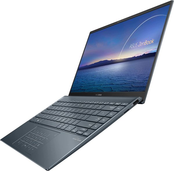 Asus Zenbook 14 UM425QA-KI072T PC Portable 14'' FHD (AMD Ryzen 7-5800H, RAM 16Go, 512 Go SSD PCIe, Windows 10) Clavier AZERTY Français – Image 2