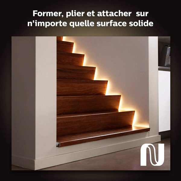 Philips Hue White & Color Ambiance Indoor LightStrips+ 2m base connectique, compatible Bluetooth – Image 4