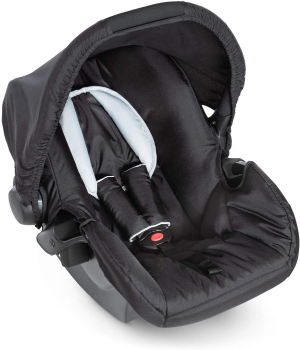 Hauck Zero Plus 0+, Siège Auto de la Naissance à 13 kg, Cosy Homologué ECE 44/04 Groupe 0+, Protection Latérale, Harnais 3 Points, Noir – Image 2