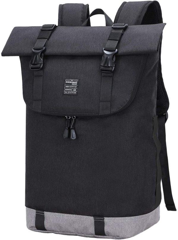 EverVanz Sac à dos pour ordinateur portable, Sac à dos de voyage résistant à l'eau, Sac à dos pour femmes et hommes, Sac de jour léger et décontracté, Sac d'école élégant – Image 7