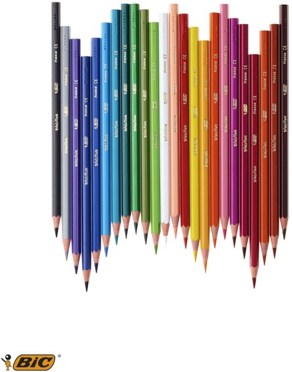 Kids Evolution ECOlutions Crayons de Couleur - Couleurs Assorties, Lot de 2 Etuis Carton de 18 – Image 5