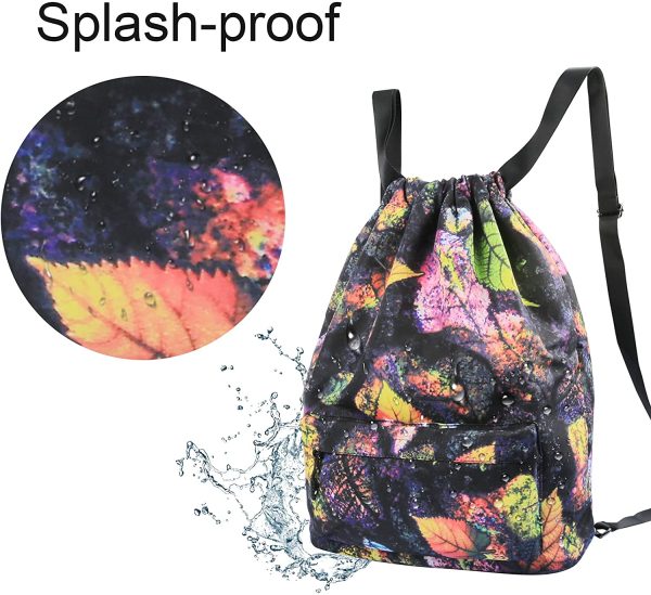 Comius Sharp Sac à Dos Cordon, Sac de Sport Unisexe pour la Natation/Surf/Voyage/randonnée/Yoga – Image 2