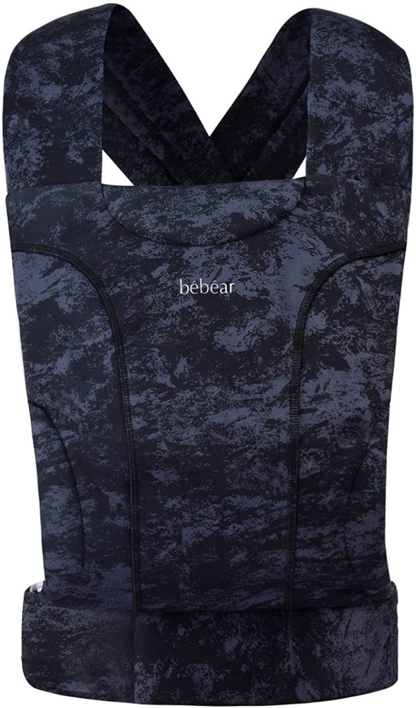 Bebamour Porte-bébé pour nouveau-né Embrace Porte-bébé pour nouveau-né de 3,2 à 11,3 kg, 100 % coton (noir citron) – Image 7