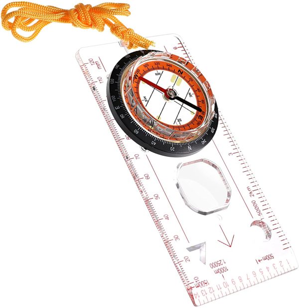 Camping en Plein air Directional Ski Race Randonnée Boussole spéciale Baseplate Règle Map Scale Compass De Plein air – Image 5