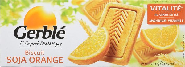 Gerble Vitalité, Biscuit Soja Orange, Sans Huile de Palme, 4 Sachets Individuels, 20 Biscuits, 280 g, 99144 – Image 5