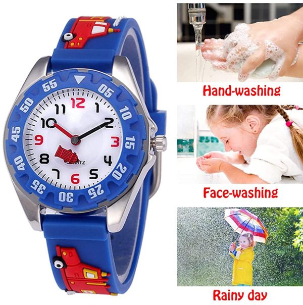 Enfants analogiques Montres pour garçons Filles, Enfants Sports étanche 3D Mignon Dessin animé Montre de Jouet, garçons Filles Montre de l'enseignement pour Enfant Cadeau