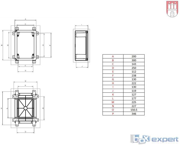 Boîtier en plastique ABS Armoire de contrôle de flotte IP65 gris/transparent (ABS, 300x200x130mm avec porte transparente) – Image 8