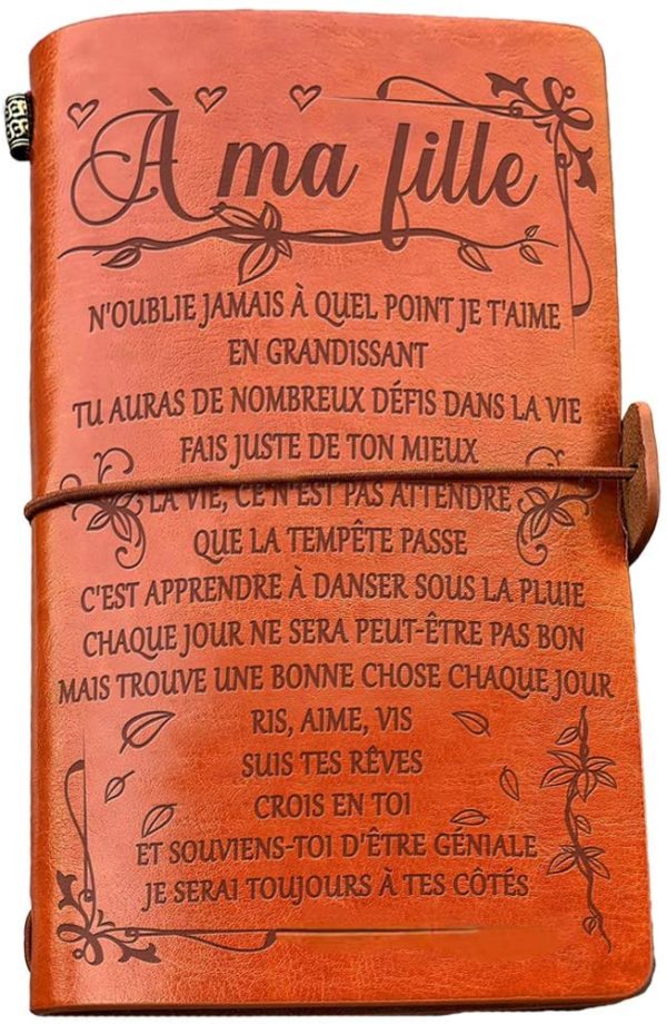 Cadeaux D'anniversaire de Graduation pour Fille - à Ma Fille Cuir Journal - profiter de la ballade Ne jamais oublier votre chemin du retour domicile Carnet de voyage de 140 pages cahier (Maman) – Image 2