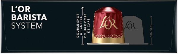 L'Or Barista Café - 50 Capsules Double Barista Selection Intensité 13 - Compatibles L'Or Barista ( lot de 5 x 10 Capsules )