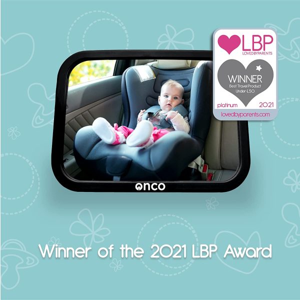 Miroir Voiture Bébé ??100 % Incassable pour Siège Arrière ??Conduite Sécurisée en Surveillant Votre Enfant ??Essentiel pour Jeunes Parents ??Primé aux MadeForMums Awards – Image 4