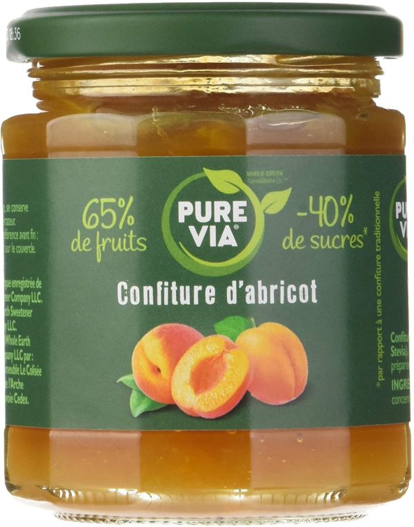 PURE VIA - Confiture d'Abricots 300g - Moins de Sucre, Plus de Goût - Origine Naturelle - 300g, - 60% de sucre – Image 7