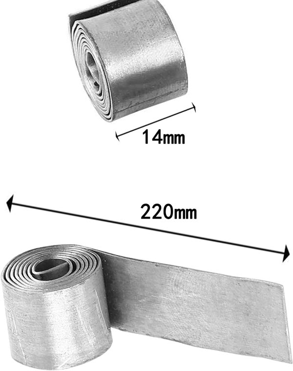 Wohlstand Feuille de Plomb Rouleau 5 Rouleaux Pêche Feuille Souple Feuille de Plomb de Pêche Accessoires Fournitures Poids de Pêche Plomb Souple Les Accessoires de Pêche pour Leurre de Pêche 0.6mm – Image 3