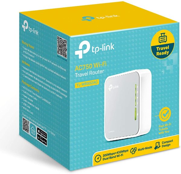 Nano Routeur 750Mbps Wi-Fi AC, Support mode Répéteur/ mode Point d'accès/ mode Routeur/ mode Hotspot/ mode Client, 1 Port Ethernet, 1 Port USB, Idéal pour la maison et le voyage (TL-WR902AC) – Image 2