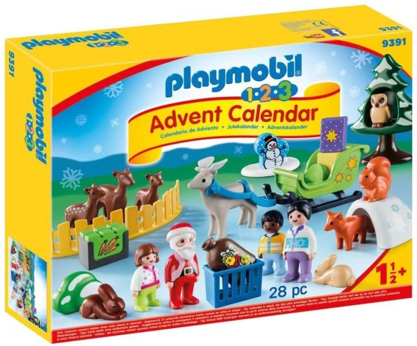 Playmobil - Calendrier Avent 1.2.3 'Père Noël Animaux Forêt - 9391 – Image 2