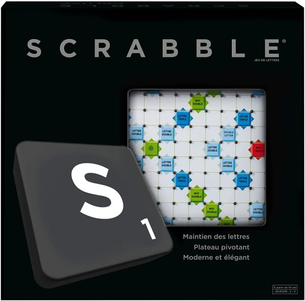 Scrabble Deluxe, jeu de société et de lettres, version française (modèle aléatoire), Y9585 – Image 3