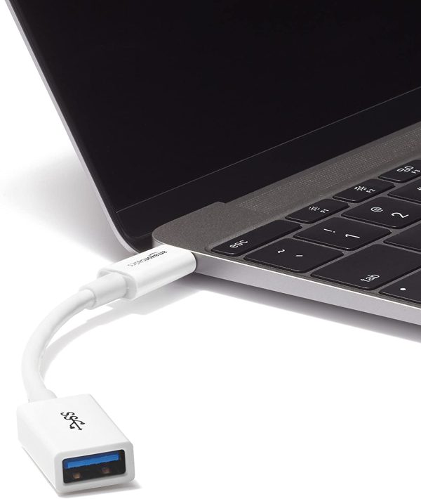 Adaptateur femelle USB Type-C vers USB 3.1 1e génération - Blanc – Image 4