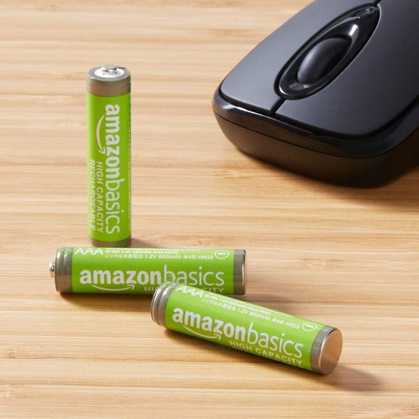 Amazon Basics Piles rechargeables AAA haute capacité, (lot de 8) - Pré-chargées (le visuel peut différer) – Image 6