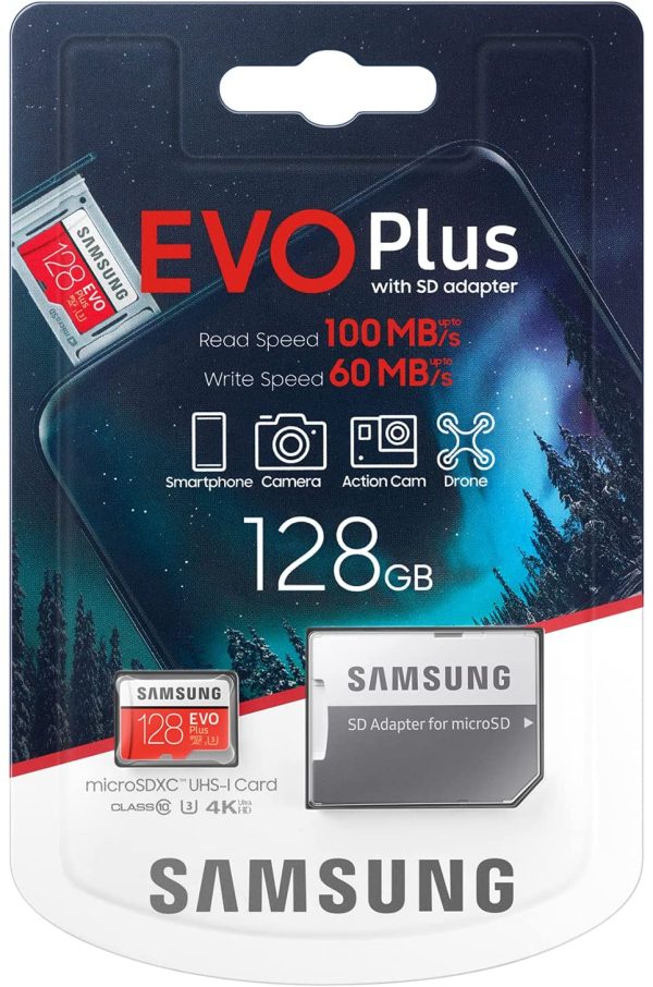 Evo Plus Carte mémoire Micro SD SDXC Classe 10 128 Go U3 100 Mo/S (MB-MC128HA APC) – Image 8