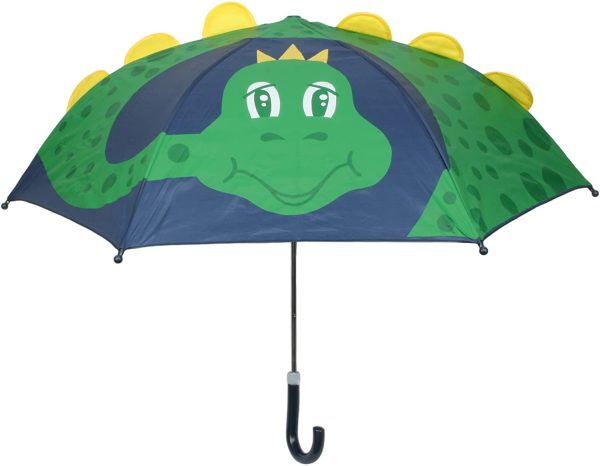 Drizzles Parapluie dôme 3D pour enfant avec poignée courbée – Image 3