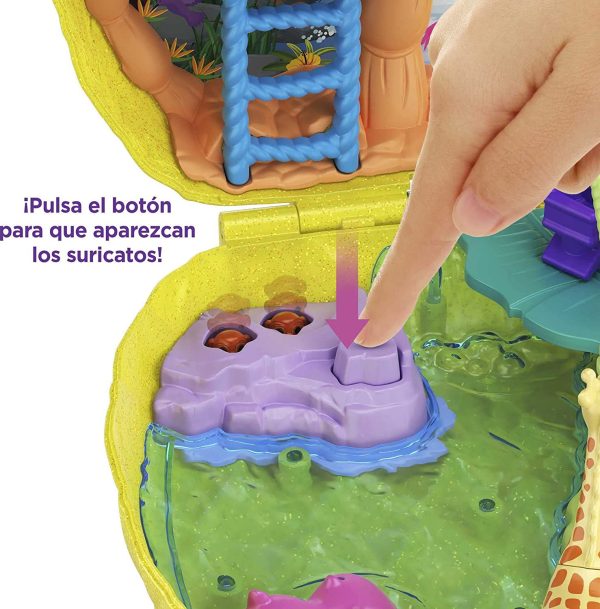 Polly Pocket Coffret Sac à Surprises Ananas avec mini-figurines Polly et Lila, accessoires et autocollants, jouet enfant, édition 2020, GKJ64 – Image 3