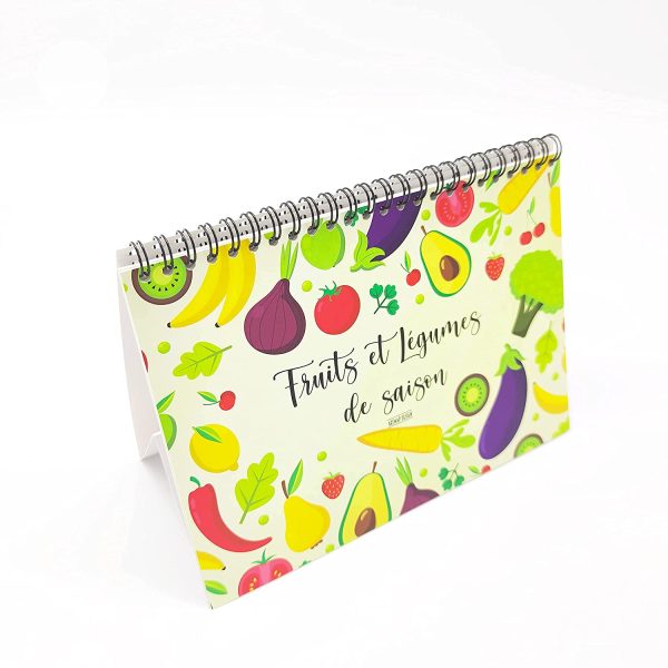 Fruits et Légumes de saison | Calendrier perpétuel à suivre au fil des mois | Livre de cuisine chaque année | Format 21 x 15 cm (A5) | Idée cadeau – Image 5