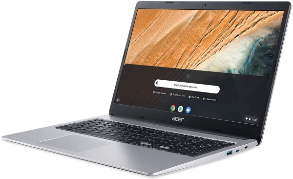 Chromebook 315 CB315-3HT-C6KP Ordinateur Portable Tactile 15,6'' FHD IPS, PC Portable (Intel Celeron N4020, RAM 4 Go, 64 Go eMMC, Intel UHD Graphics 600, Chrome OS) - Clavier AZERTY, Laptop Gris – Image 8