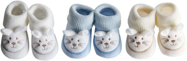 Générique FC ESHOP - 3 Paires de Chaussons Naissance - bébé garçon