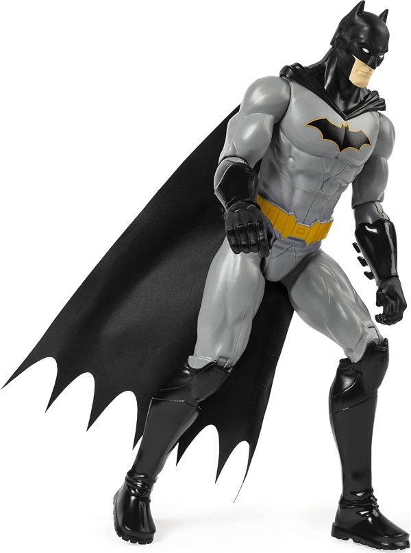 BATMAN - FIGURINE BATMAN RENAISSANCE 30 CM - DC COMICS - Figurine Batman Articulée De 30 cm - 6063094 - Jouet Enfant 3 Ans et + - Gris Et Noir FIGURINE